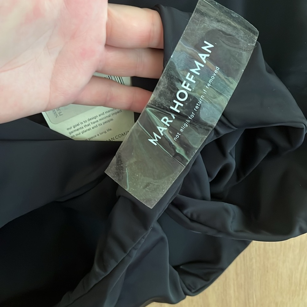 Anthropologie x Mara Hoffman Persephone One-Piece Swimsuit black XL NWT - Picture 8 of 8